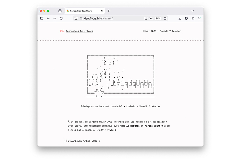screenshot of the page